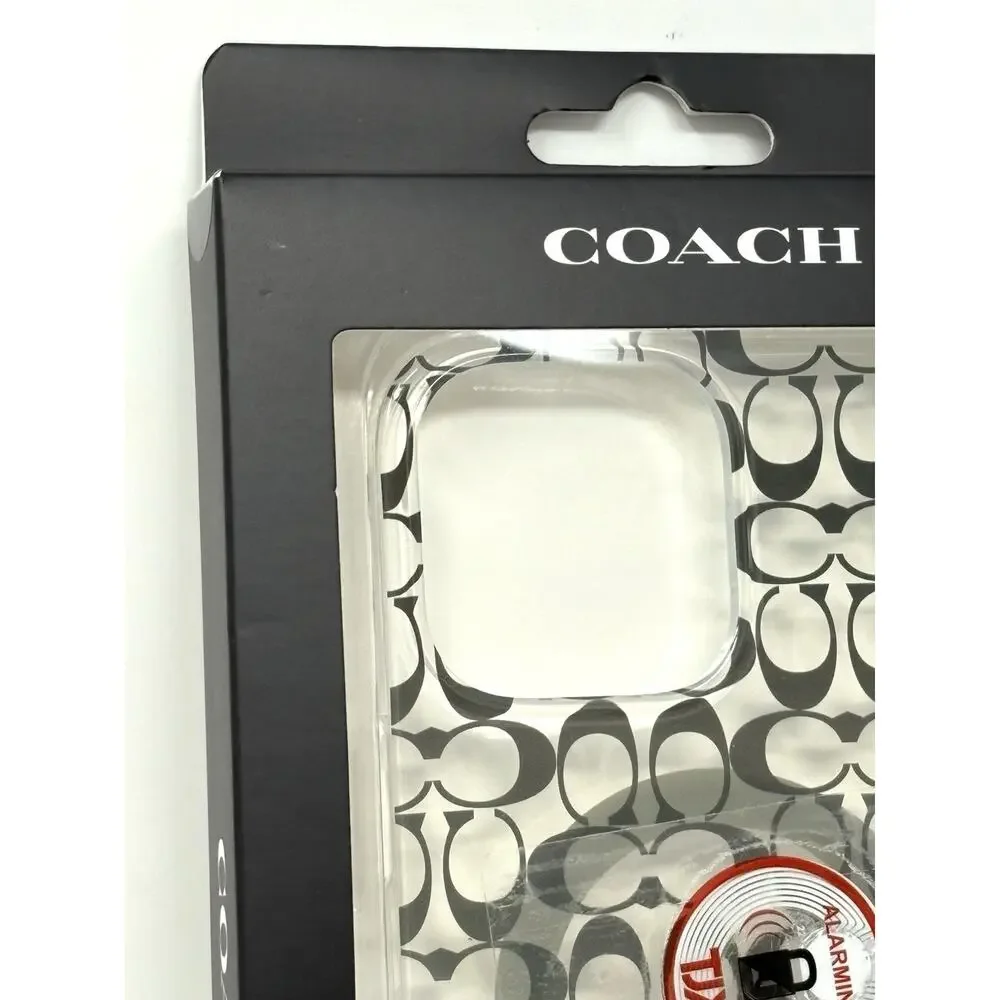 Coach iPhone 16 Pro Max Clear Case Signature Cs Deep Forest Logo Magsafe NIP